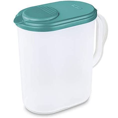 plastic water pitcher with lid|pyrex pitcher with lids walmart.